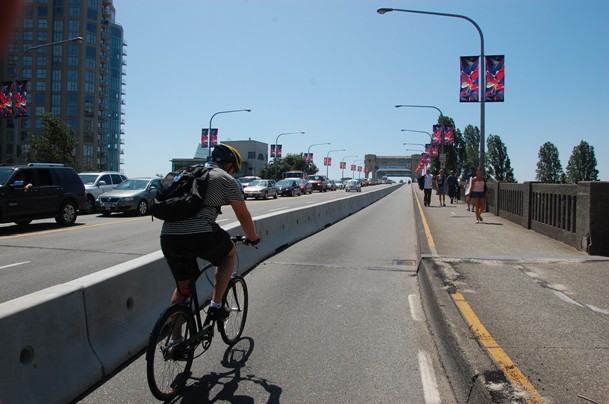 Burrard bike lane 1